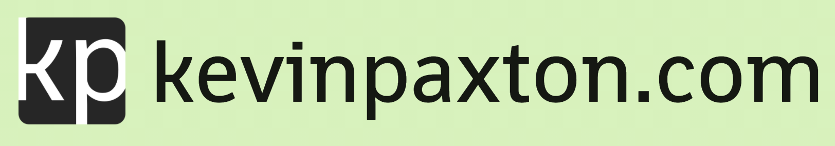 the homepage title with the favicon as a logo