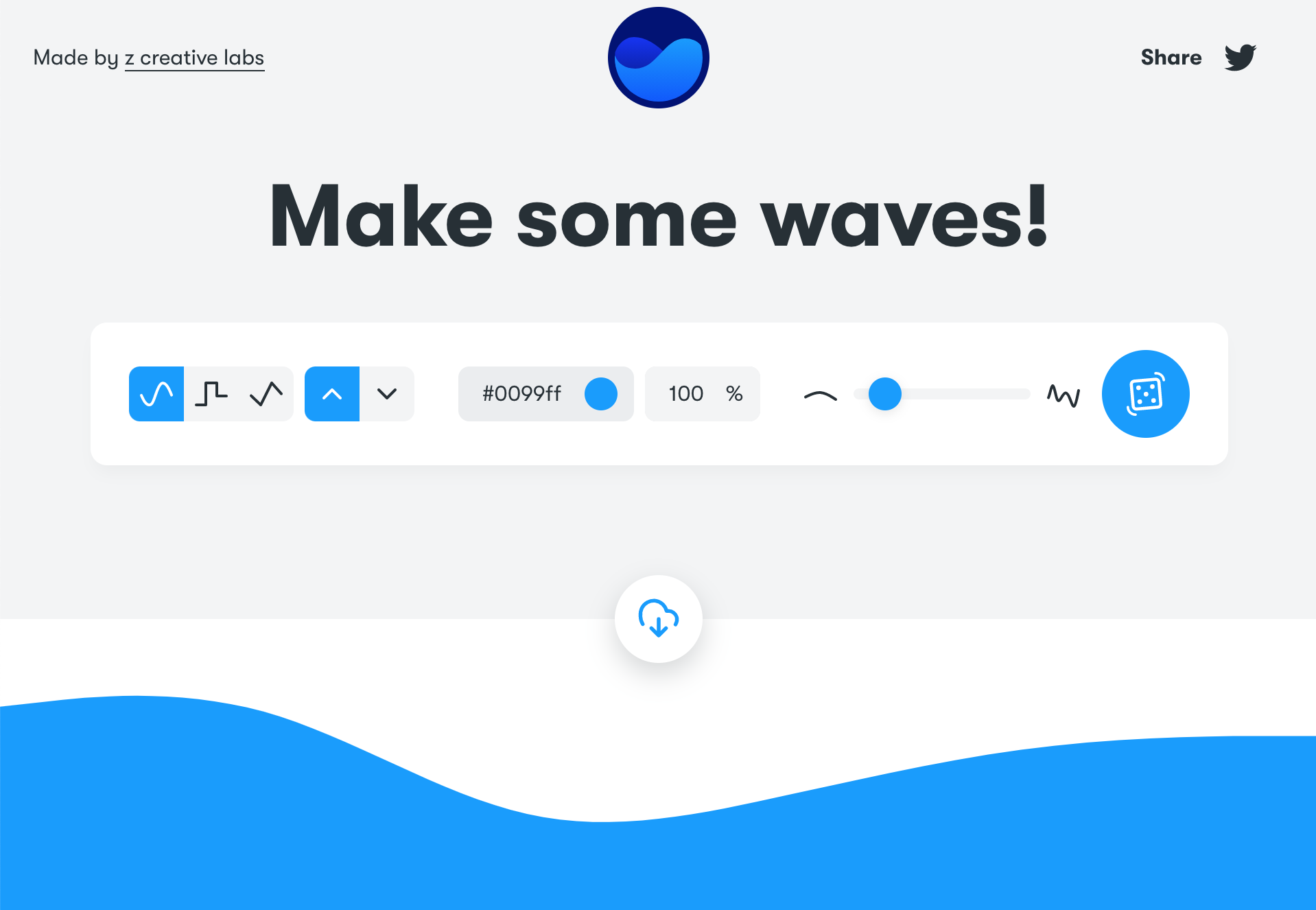 Screenshot of the getwaves.io website